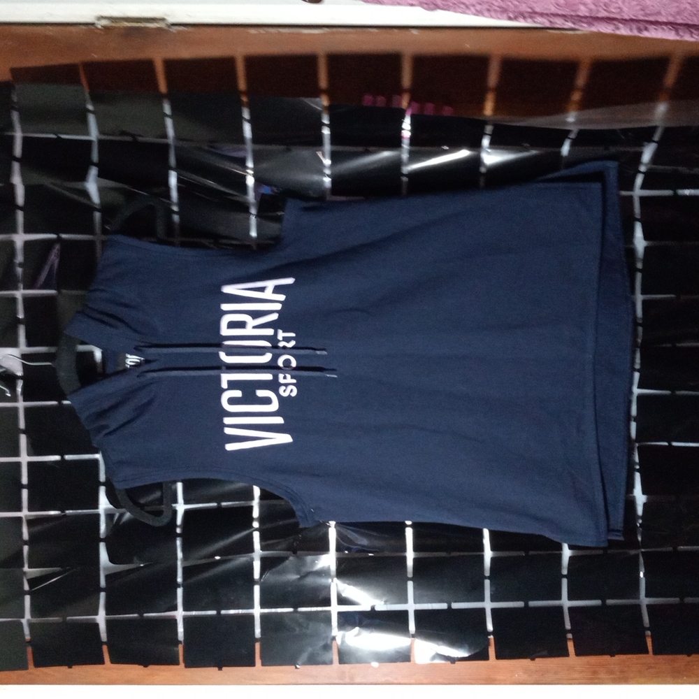 Navy Blue Victoria Hoodie sleeveless